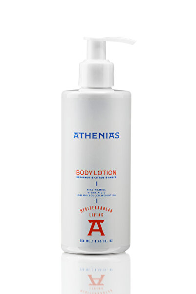 Athenias لوشن للجسم يحتوي على النياسيناميد وفيتامين E وC 250 مل مرطب يدوم طوي...