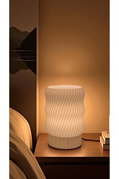 MEANFAB SOLSTİCE Abajur, Ofis Masa Lambası, Lambader, Arapuarlı 2mt Kablolu