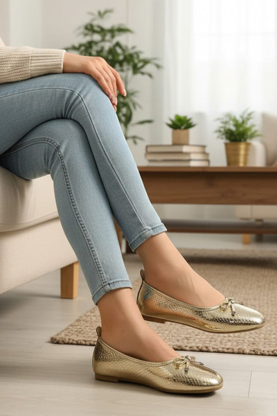 CEYDA SHOES Kadın Babet, Kadın Trend Fiyonklu Günlük Babet, Ayakkabı, Nişan, Düğün Babet