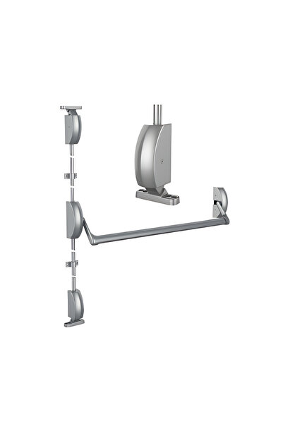 İTO KİLİT ÇİFT KANAT DİK KİLİTLEMELİ PANİK BAR KİLİDİ P240 (BARELSİZ) GÜMÜŞ