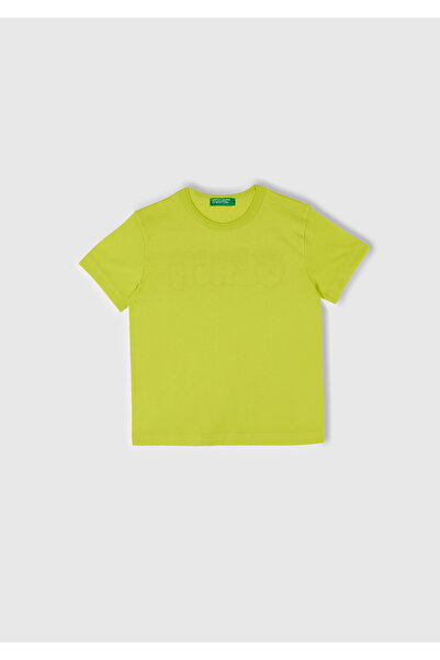 United Colors of Benetton Μπλουζάκι για αγόρια με πράσινο ανανά