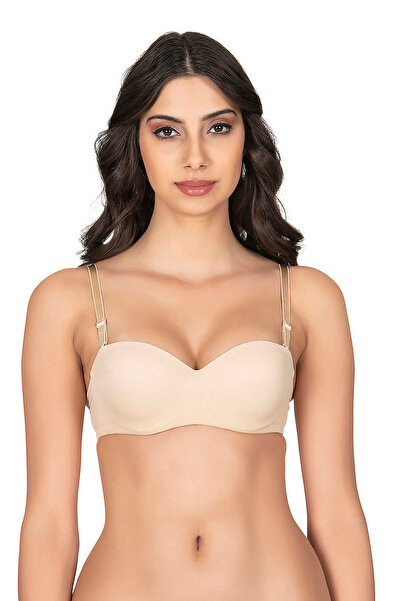 Belvü 1110 Strapless Cut Hollow Padding Free Micro Jumpsuit Straps Removable Stylish and Comfortable Bra