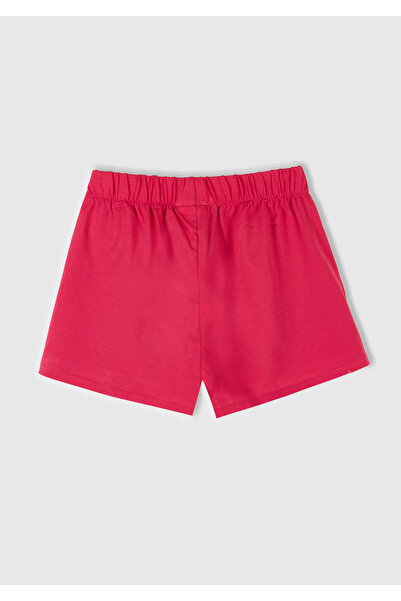 United Colors of Benetton Kız Çocuk Fuşya Beli Lastikli Şort Etek