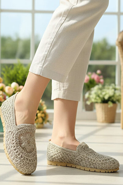 CEYDA SHOES EV BABETİ, BABET,AYAKKABI, DANTEL HASIR AYAKKABI, RAHAT AYAKKABI
