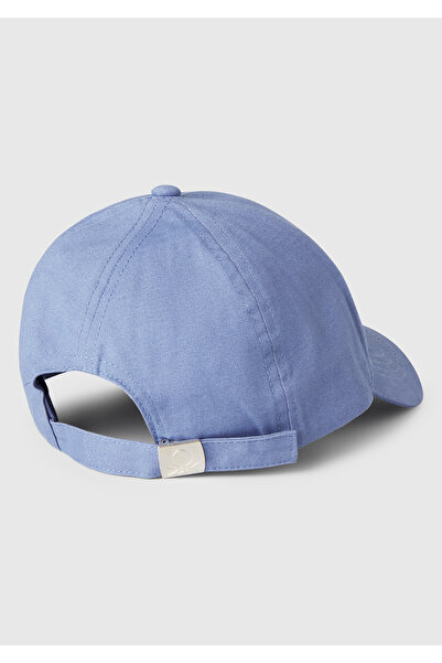 United Colors of Benetton Erkek Çocuk Havacı Mavi Logo İşlemeli Arkası Ayarlanabilir Kep Şapka