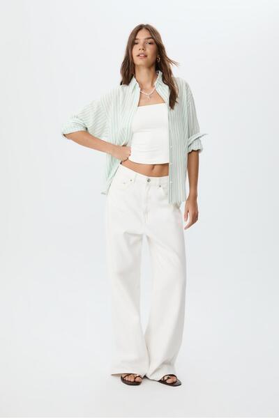 Stradivarius Linen blend shirt