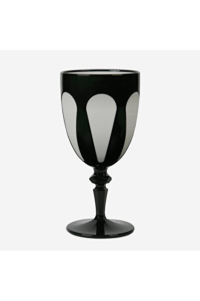 Baci Milano Bi-Color Siyah Akrilik Kadeh 17,8 Cm