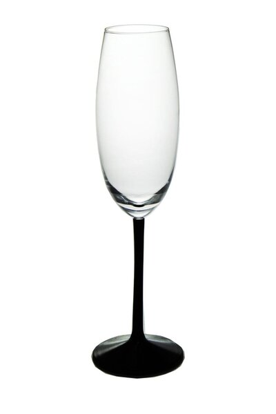 Paşabahçe El İmalatı Kristal Siyah Ayaklı Şampanya Kadehi 1 Adet 31752