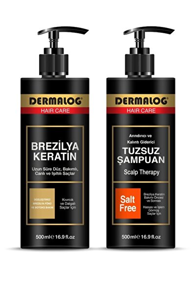DERMALOG Brezilya Fönü - Keratin Bakımı & Botox Bakımı Kalıcı Düzleştirici Ve Onarıcı Bakım Seti