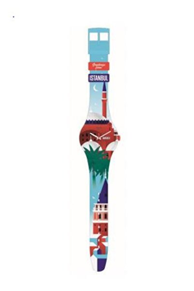 Swatch Suoz719 a City of a Hundred Names Unisex Wristwatch
