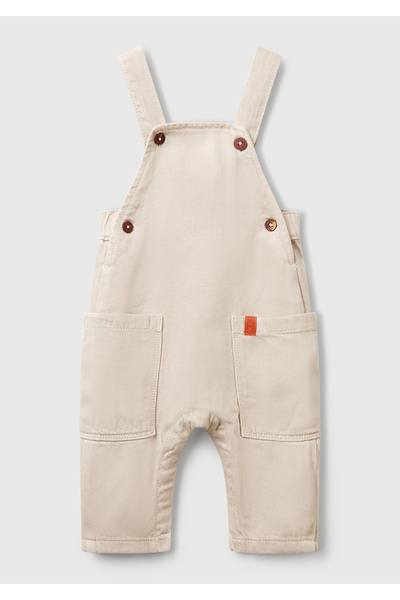 United Colors of Benetton Bebek Ekru Arka Beli Lastikli Yama Cepli Ayarlanabi...