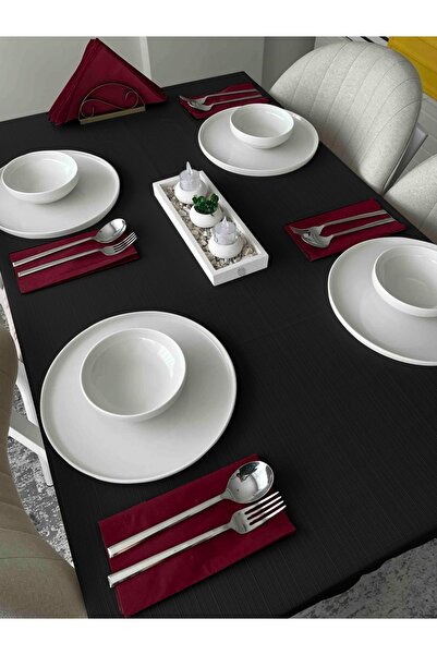 FAVOLLİ مفرش طاولة أسود بدون ظلام