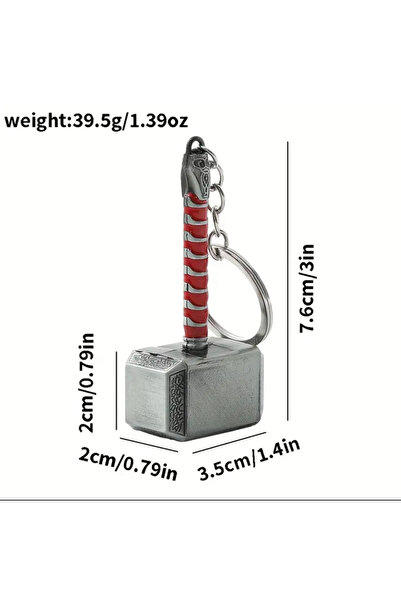 Marvel Avengers Around Raytheon Hammer Pendant Keychain