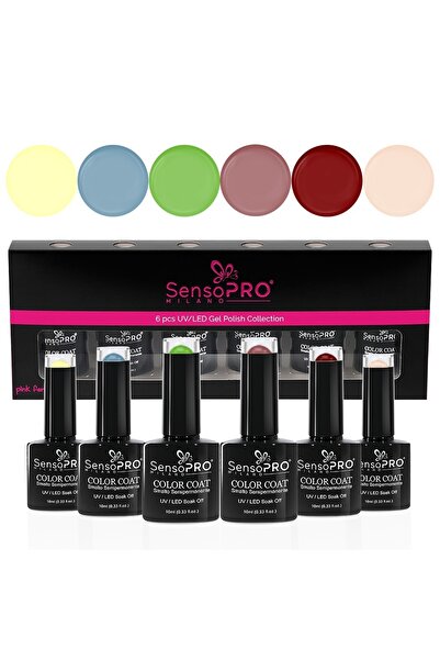 SensoPRO Milano Set de 6 oje semipermanente 10ml SensoPRO Milano, Distracție de Paște
