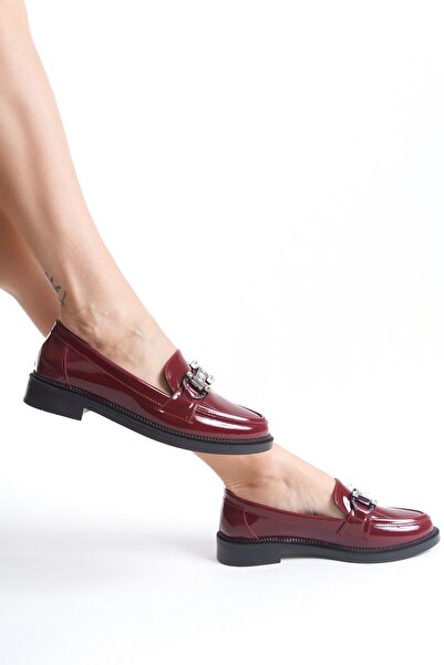 SH SİLVER MODA Жіночі мокасини Мокасини Випадкові пряжки Випадкові м'які туфлі