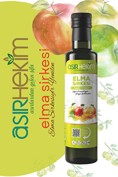 Asır Hekim Elma Sirkesi Doğal Fermentasyon Natural 500 ml