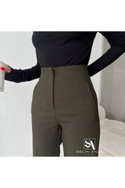KAROL Flatolu Trousers - Khaki