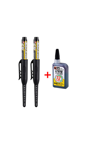 Choice black 2pen 1ink 45mm Waterproof Deep Hole Marker Pens Long Nib Head Ca...