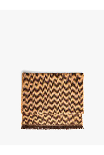 Koton Basic Scarf Herringbone Knitted Pattern