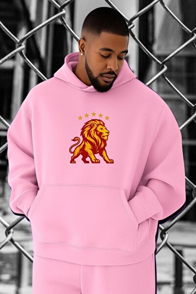 DM DOLCE MORE Hanorac supradimensionat cu imprimeu de leu