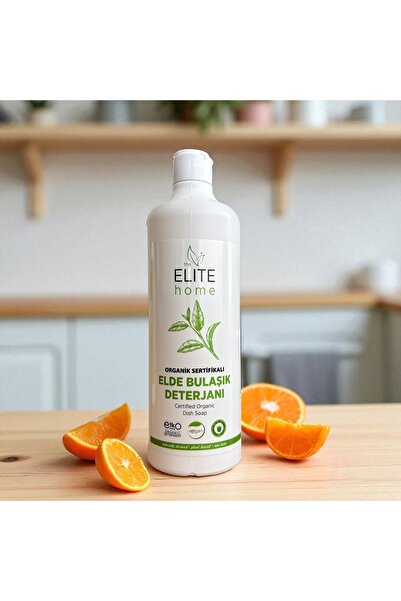 The Elite Home Organik ve Vegan Sertifikalı Elde Bulaşık Deterjanı 750 ml Portakal Yağlı