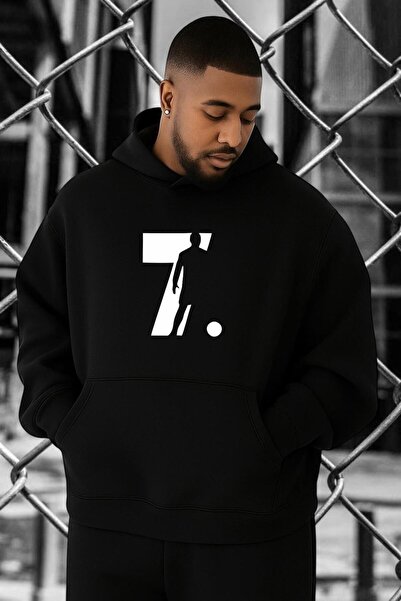 E-ROMA Hanorac supradimensionat cu imprimeu CR7