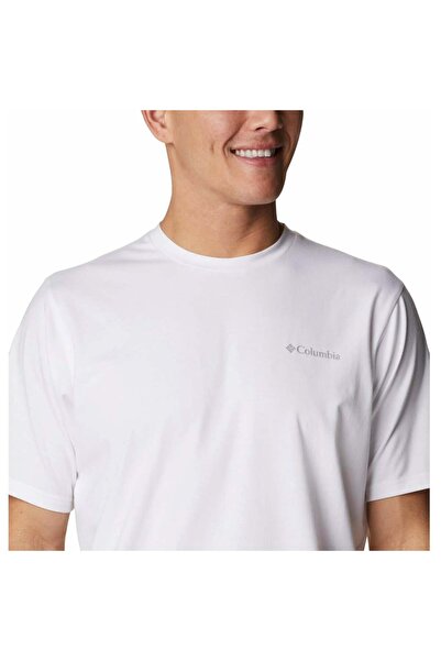 Columbia Ανδρικό μπλουζάκι Sun Trek με λευκό στρογγυλό λαιμό