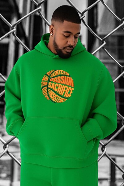 DM DOLCE MORE سويت شيرت كبير الحجم مطبوع عليه كرة السلة