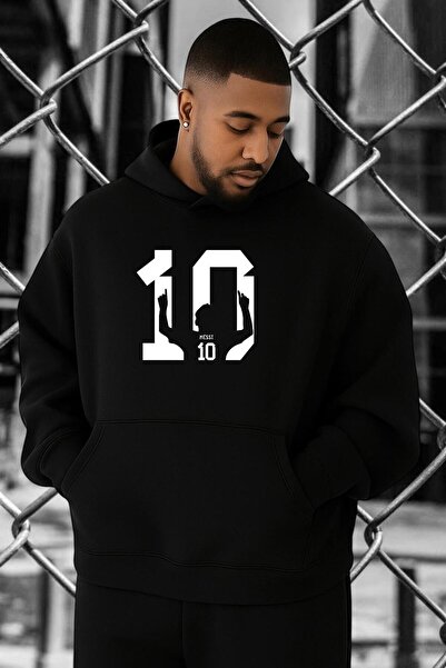 E-ROMA Hanorac de mărime mare cu imprimeu NUMEROUL 10