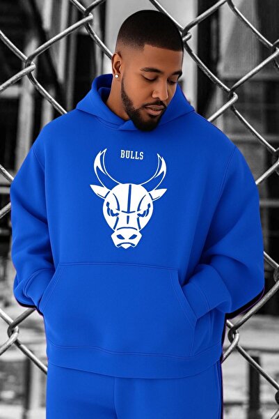 DM DOLCE MORE سويت شيرت بطبعة بوجا شيكاغو مقاس كبير