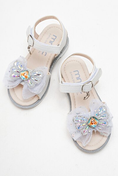 mnpc Pantofi de seara argintii pentru fete