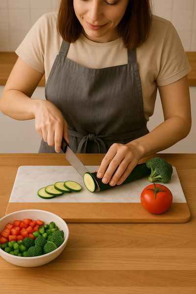 Fiyakalı Ürünler Atölyesi Marble Cutting Board, Bread Slicing, Cheese Plate, Antibacterial, Meat, Vegetables, 20X30 cm