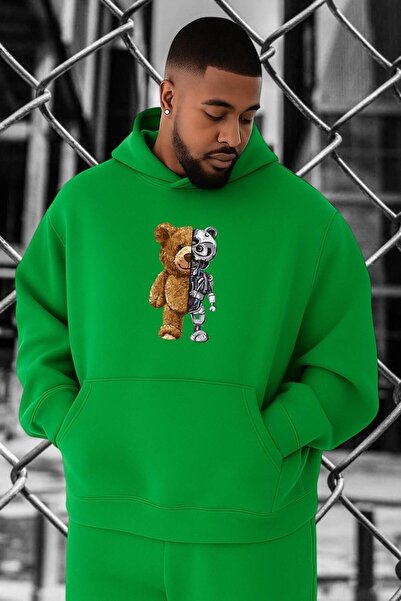 E-ROMA Hanorac supradimensionat cu imprimeu robotic