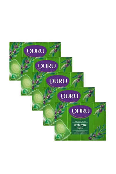 Duru 600gr Banyo Sabunu Zeytinyağı Özlü yeşil sabun (5 adet)