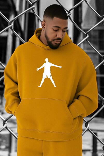 DM DOLCE MORE Hanorac supradimensionat cu imprimeu pentru jucători de fotbal