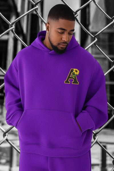 E-ROMA A BASKILI BÜYÜK BEDEN SWEATSHIRT