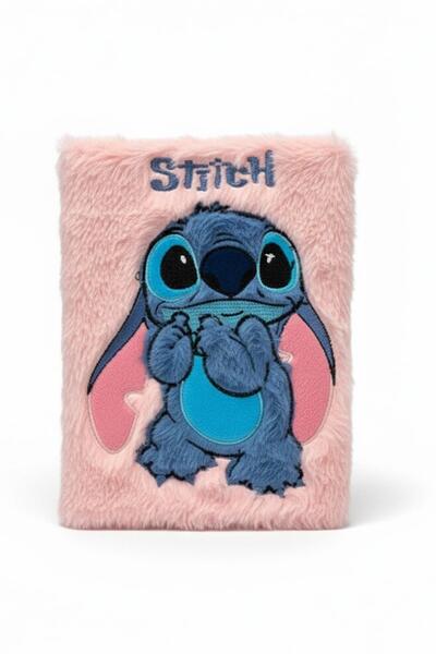 uğurlu dükkan Stitch Plush Notebook Pink