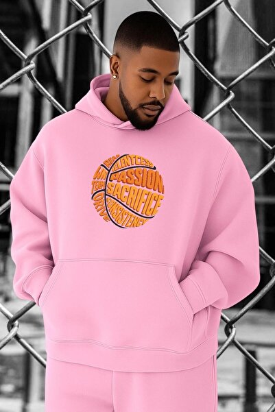 E-ROMA Hanorac supradimensionat cu imprimeu de baschet