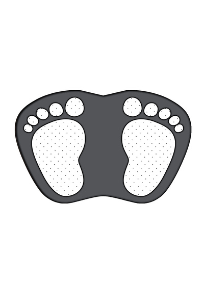 Carmine Carpet Decorative Digital Printed Footprint Patterned Door Mat