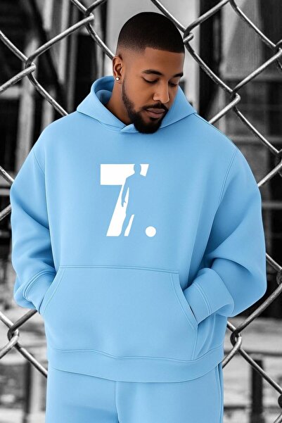 E-ROMA Hanorac supradimensionat cu imprimeu CR7