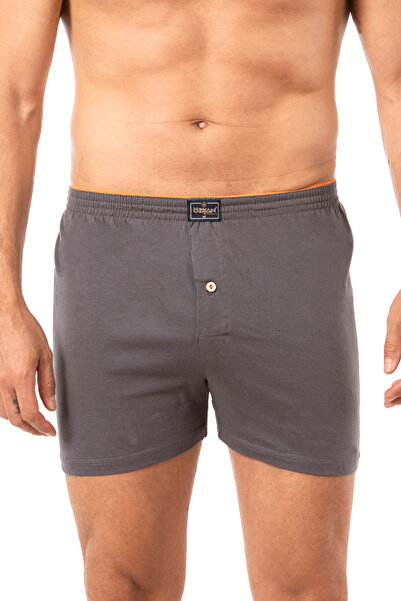 ÖZKAN underwear Özkan 0041 3 Pack Ανδρικά χτενισμένα βαμβακερά κουμπιά μπόξερ μικτών χρωμάτων