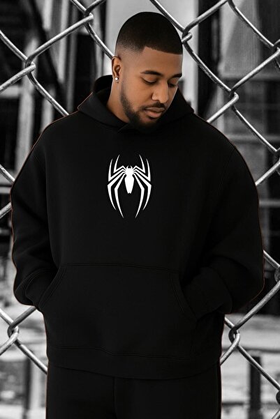 DM DOLCE MORE Hanorac de mărime mare cu imprimeu de păianjen