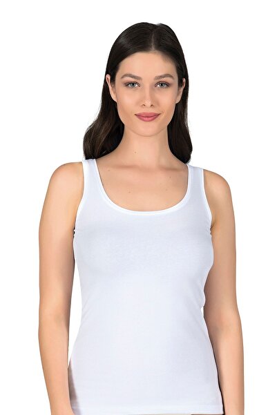 ÖZKAN underwear Özkan 23320 6 Pack Women's Cotton Lycra Single Jersey Flexible Comfortable Thick Strap Athlete