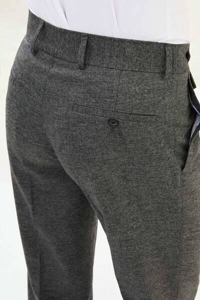 Mcr Textured Slimfit Pleated Men's Trousers Black - 38334.25K
