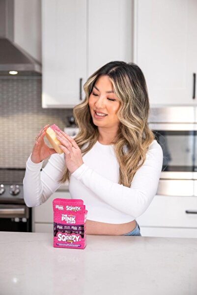 THE PINK STUFF Dual Sided Scrubber Sponge