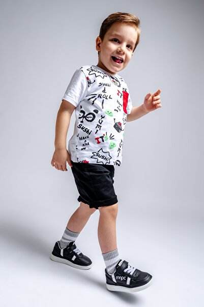 mnpc Boy's Black Casual Shoes