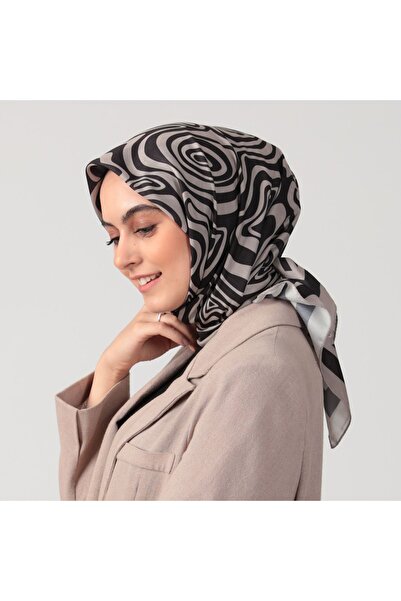 ipekistanbul Eșarfă din mătase din bumbac - model spirală - nurcă