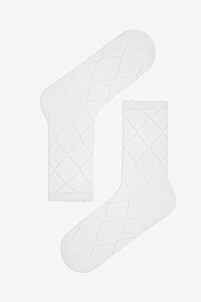 Penti Jacquard Flower 2li Soket Çorap