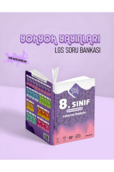 YOK YOK YAYINLARI 8. SINIF LGS MATEMATİK SORU BANKASI TAM SET - TOPLAM 2000 SORU 8 KİTAP