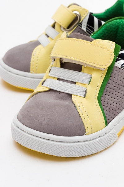 mnpc Erkek Çocuk Gri Hakiki Deri İlk Adım Ayakkabı